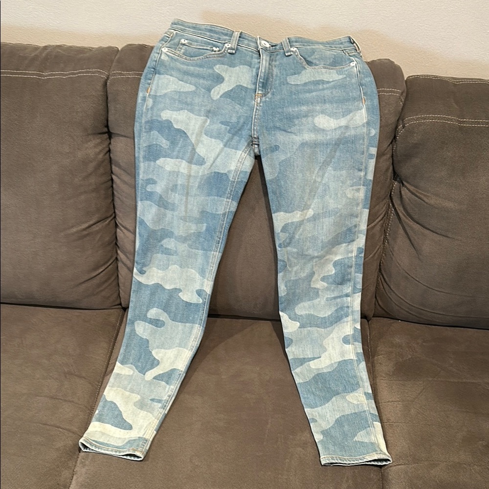 Rag & Bone Camouflage Denim Jeans